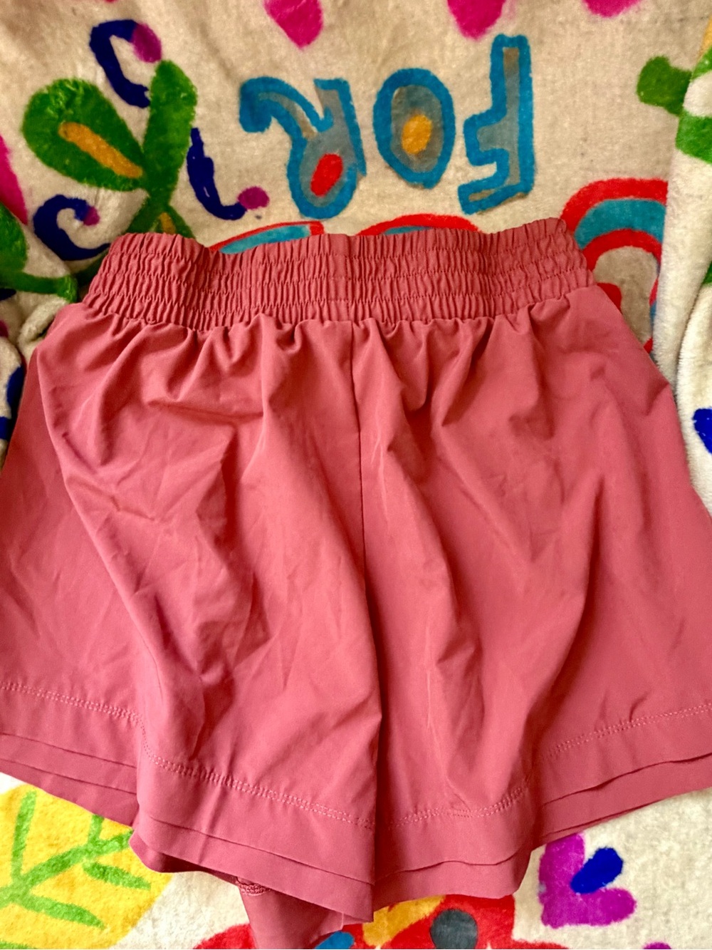 Apana Womens Medium Women’s Elastic-Waist High Waisted Shorts With Pockets - Picture 3 of 6